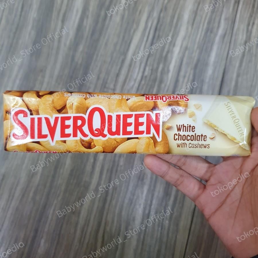 

Silverqueen White Chocolate Coklat Putih Dengan Kacang Mede 58gr