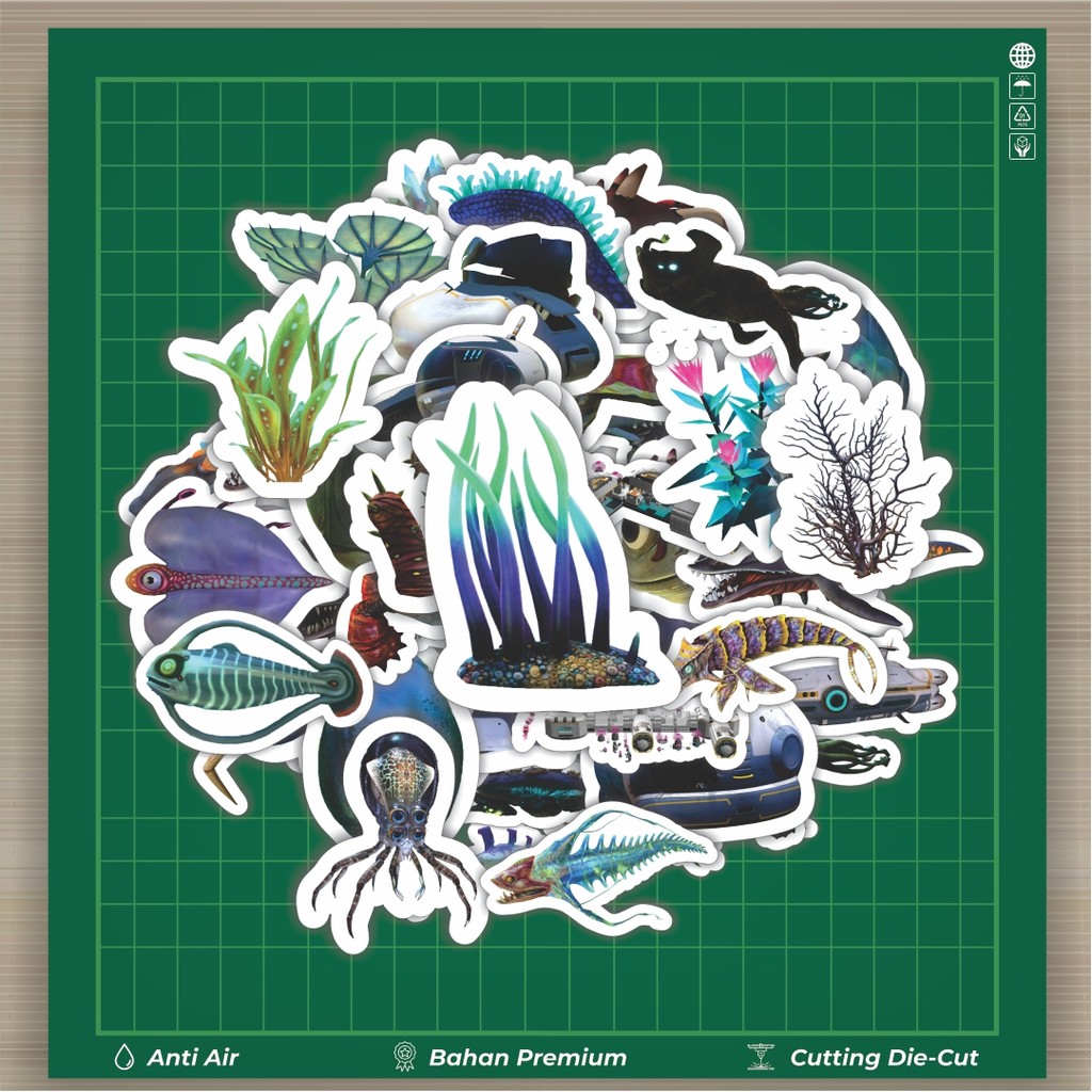 

HOT 50 PCS STIKER Stiker Game Series Subnautica Karakter Mix 1 Stiker Fashion Cars Decal Dingin Kartu Album Custom Vinyl Anti Air- Sticker Aesthetic Buku Journal Koper Casing HP Tablet Laptop Helm Motor Botol Minum