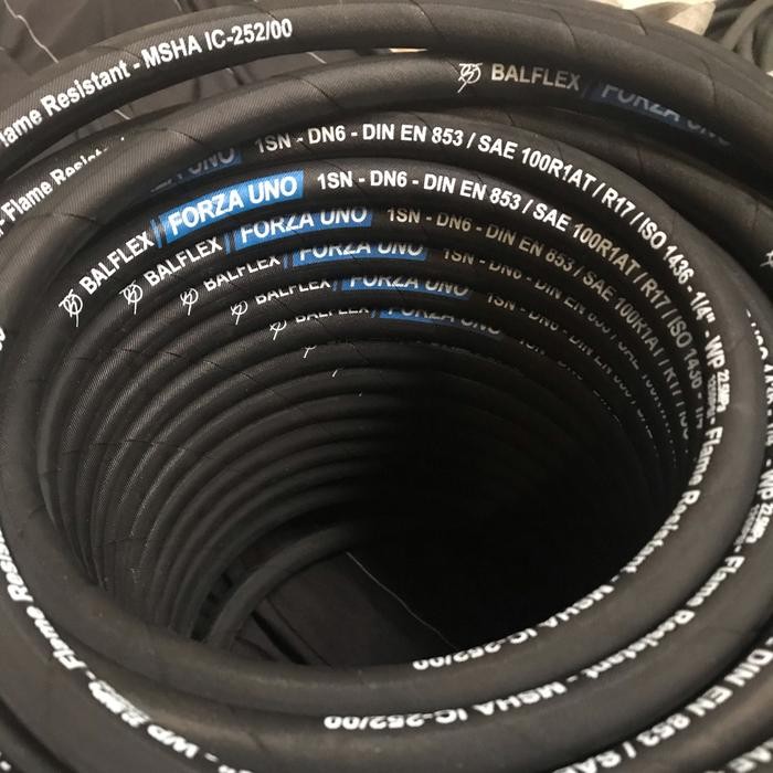 Selang Hidrolik/Hose Hydraulic 1/4" R1/1SN Balflex (Portugal)