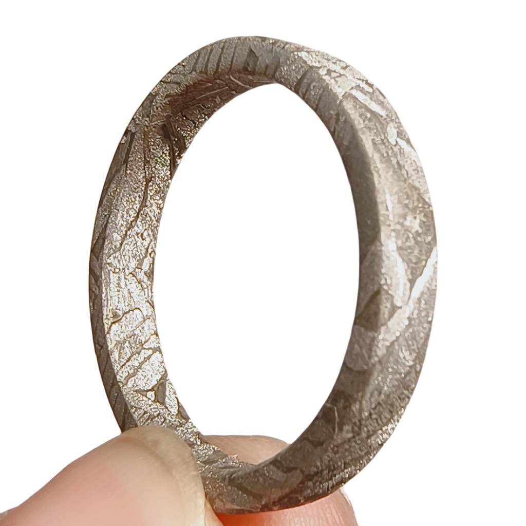 Muonionalusta meteorite Ring Natural iron meteorite pendant MeteoriteHandmade jewelry Meteorite  Rin