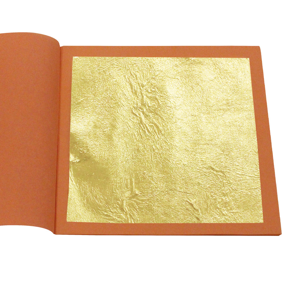 

22K Gold Leaf Sheets 8X8cm Gold Foil Gilding Paper 25 sheets/booklet For Decorations Art Crafts Supplie