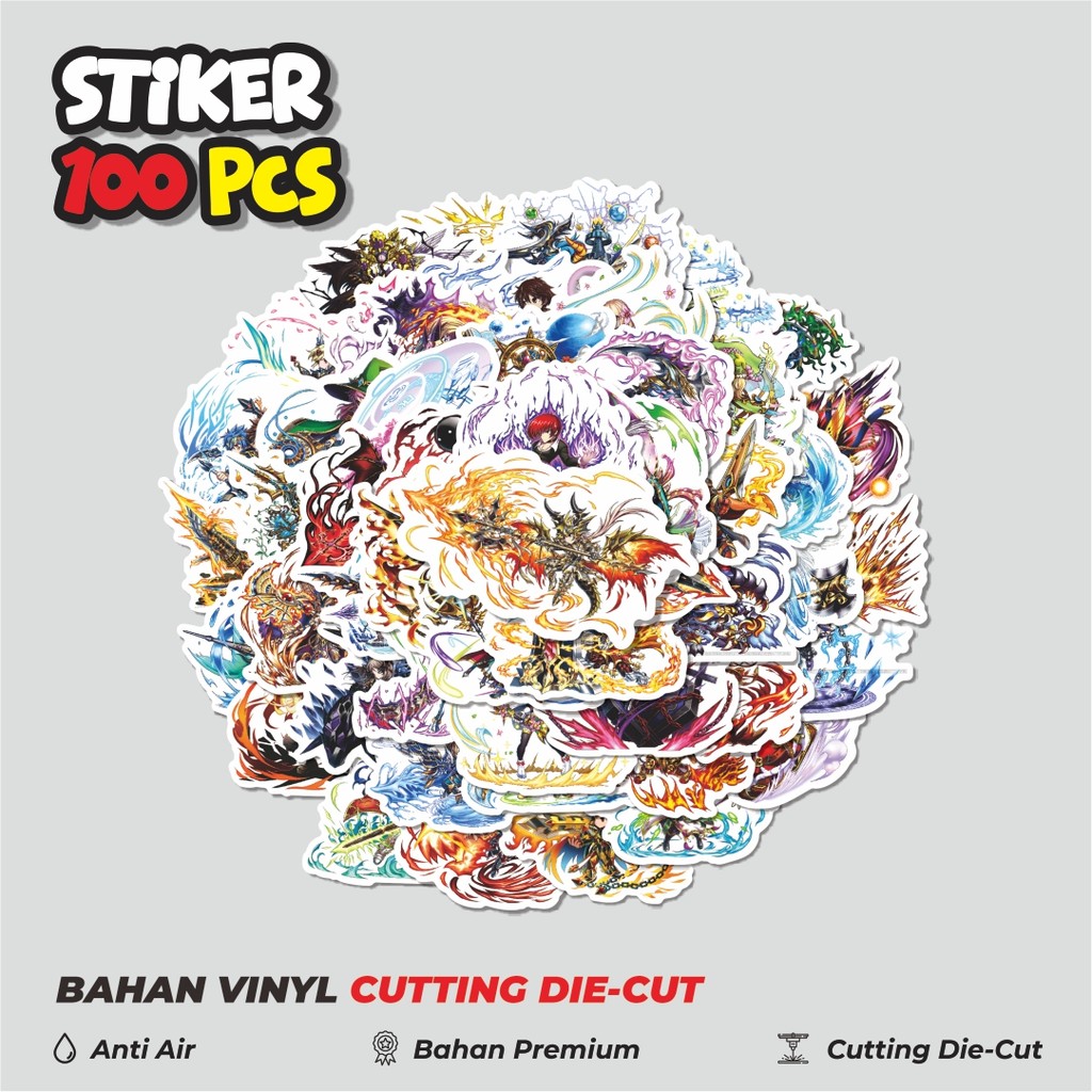

Terbaru! 50 pcs Stiker Game Series Brave Frontier Karakter Mix 7 Dekorasi Lucu Kreatif untuk Notebook, Skateboard, HP