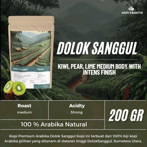 

ROASTED BEANS ARABIKA NATURAL DOLOK SANGGUL 200 GR | BIJI KOPI SANGRAI | Coffee - GILING HALUS