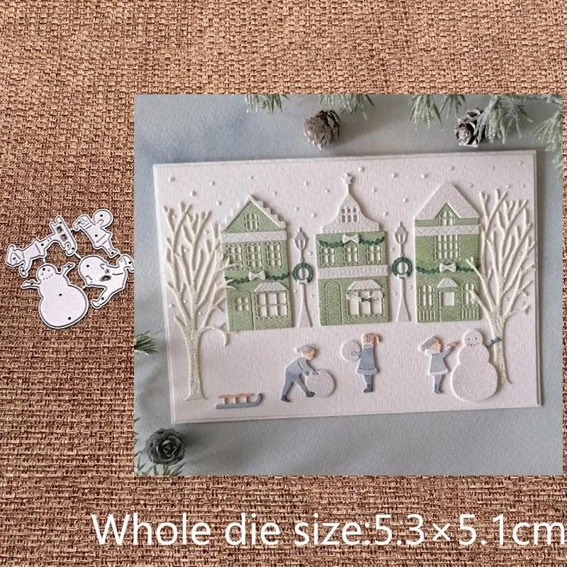 

New Design Craft Metal stencil mold Cutting Dies houses build German letters scrapbook die cuts Album Paper Card Craft Embossing