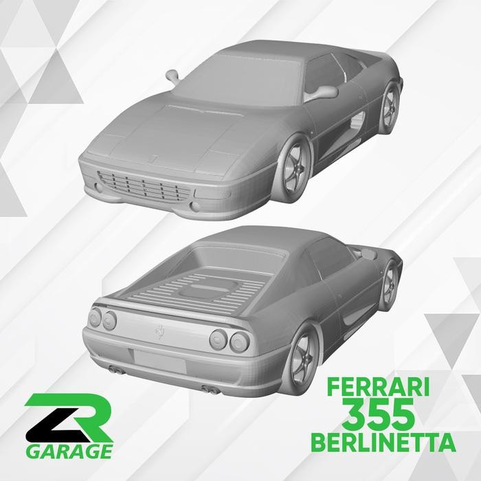 Diecast Ferrari 355 Berlinetta  Hot wheels Ferrari 355 berlinetta Unpaint Resin