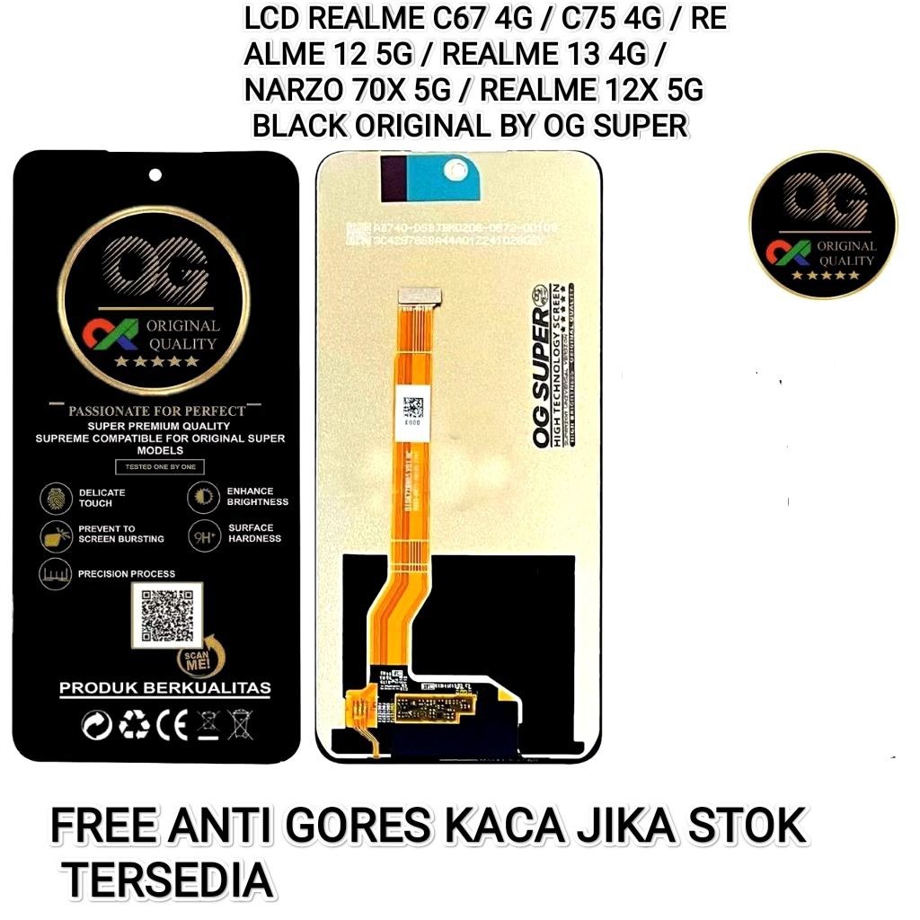 LCD REALME C67 4G / REALME C75 4G / REALME 12 5G / REALME 13 5G / NARZO 70X / REALME 12X 5G / RMX389