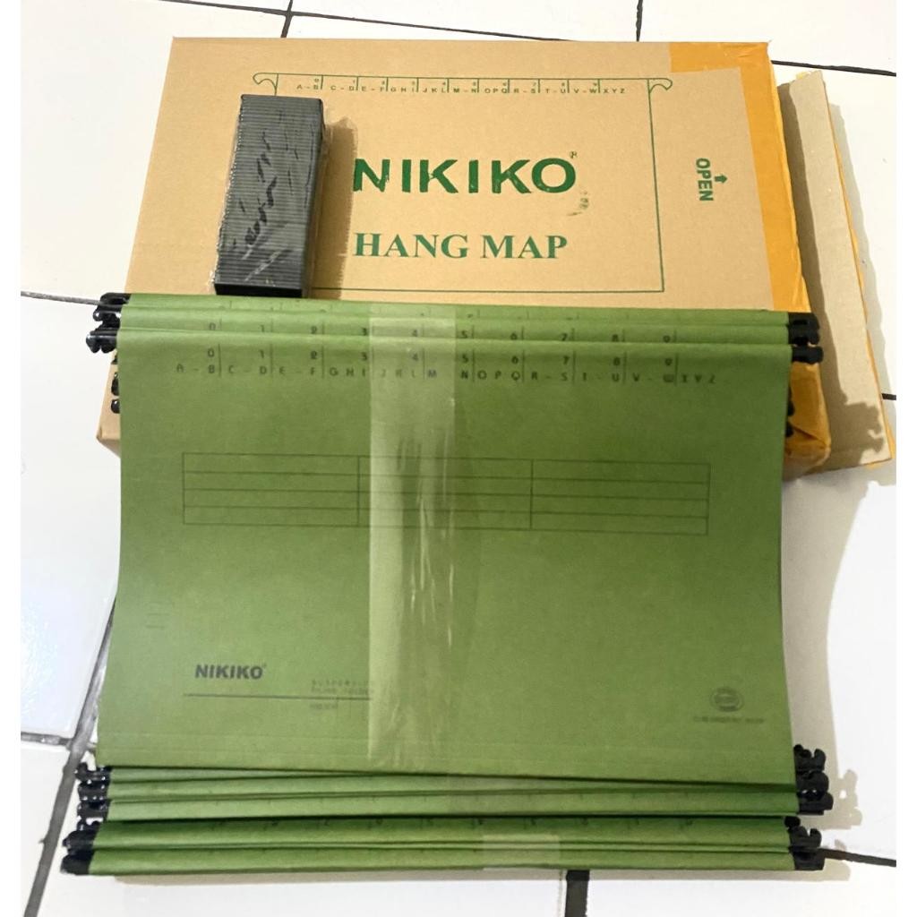 

[50 Pcs / 1 Pack] Hang Map File - NIKIKO - Hijau