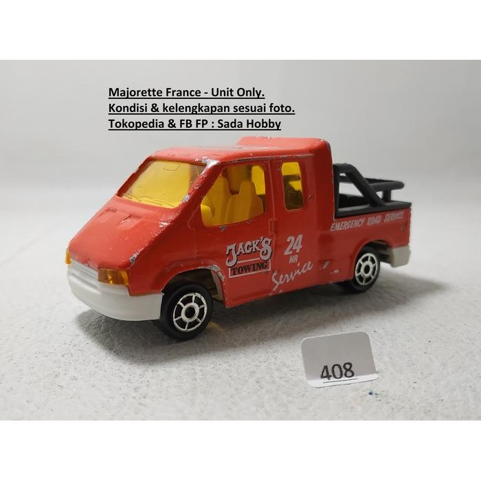 AD99 Vintage Majorette Ford Transit Jacks Towing France Unit Only