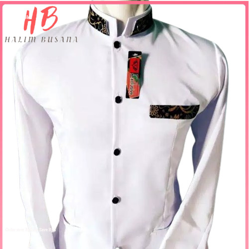 HB - JASKO LIS BATIK BAHAN HIGH TWIS ADEM/KOKO BATIK/JASKO BATIK PRIA PREMIUM/JASKO BATIK LENGAN PAN