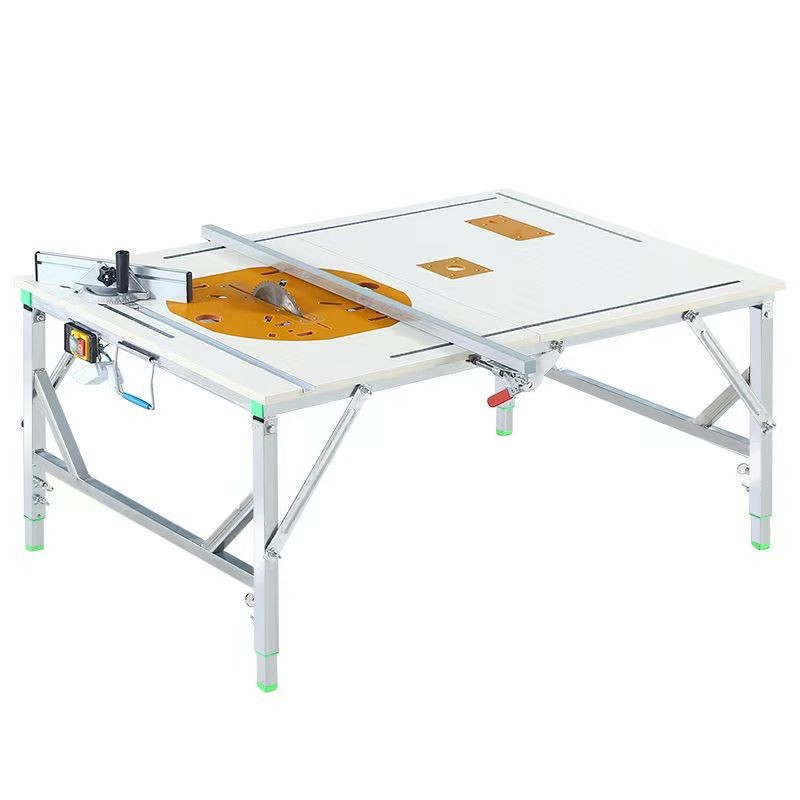 RV Outdoor Multifunctional Workbench Portable Folding Lifting Saw Table Decoration Woodworking Saw T