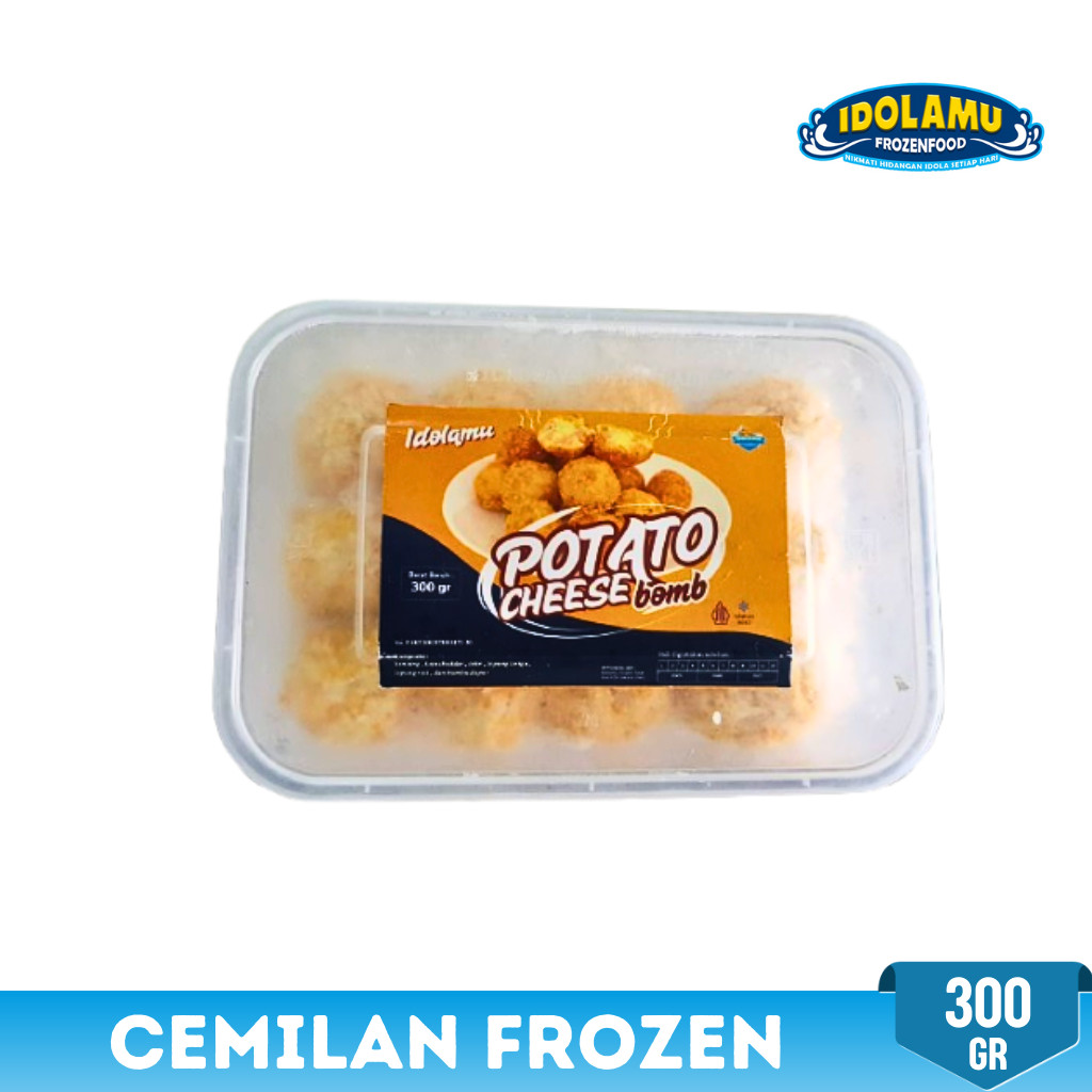 

IDOLAMU POTATOES CHEESE BOMB CEMILAN FROZEN KEMASAN 300 GR