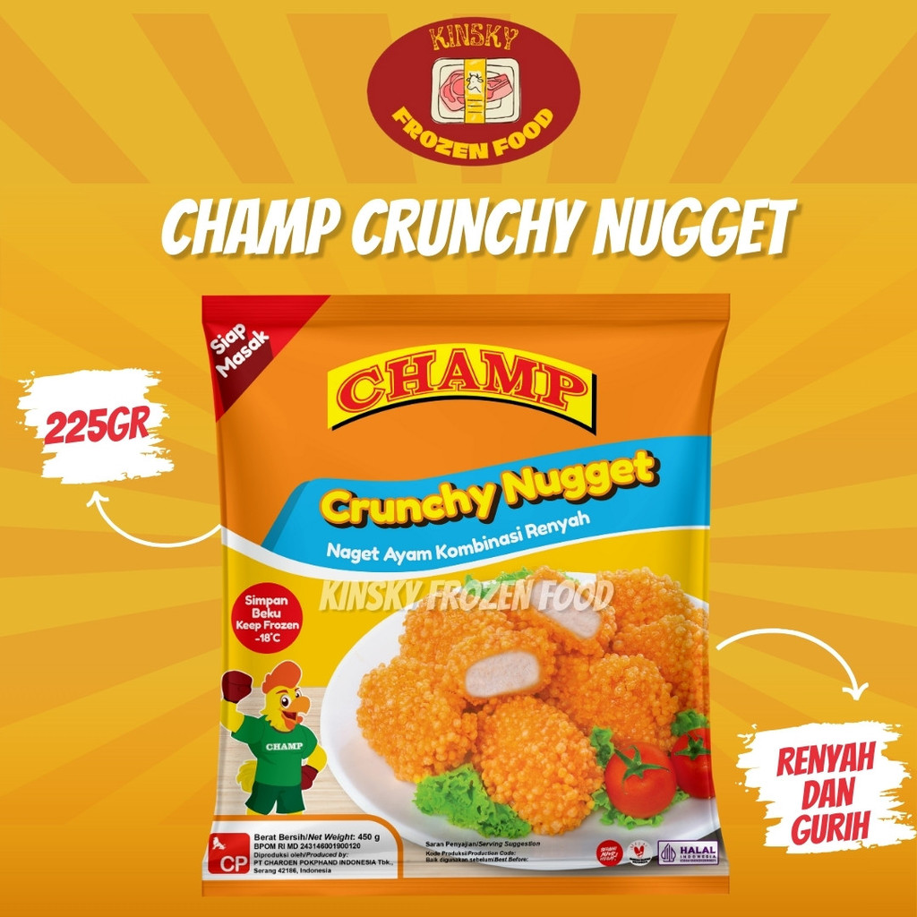 

CHAMP CRUNCHY NUGGET 225GR