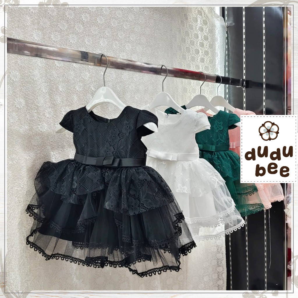 Dress Pesta Aqiqah Gaun Ulang Tahun Bayi Anak perempuan REGINA Import Mewah Model Korea