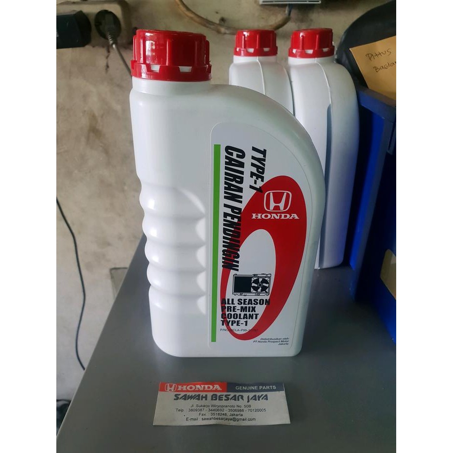 Coolant - Cairan Pendingin Air Radiator Type-1 Warna Hijau Mobil Honda Brio Mobilio Jazz RS City Civ