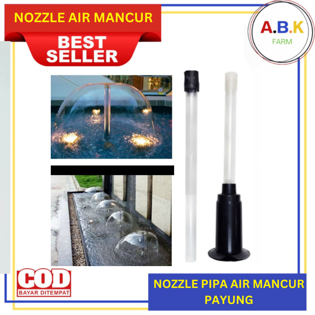 pipa air mancur nozzle aquarium set Air Mancur MURAH