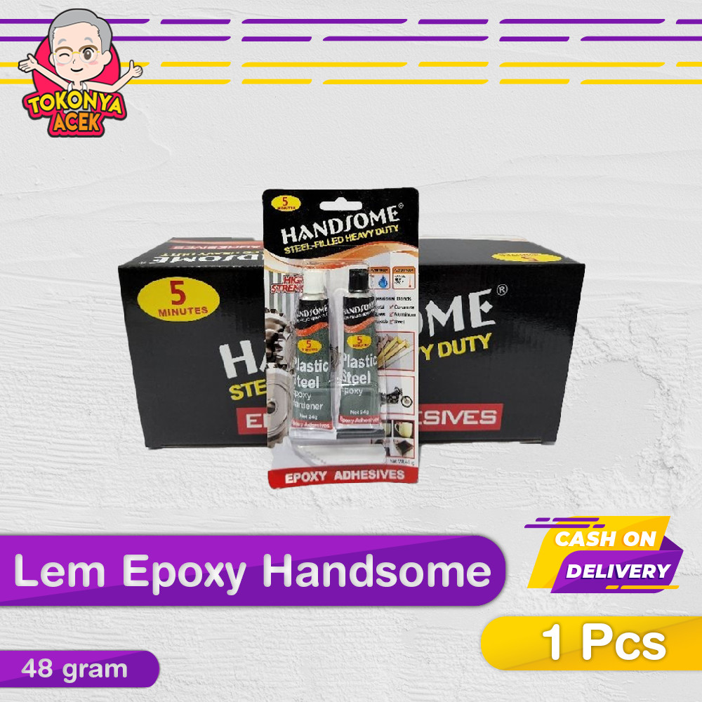 

LEM EPOXY 5 MENIT HANDSOME - Perekat Besi Serbaguna