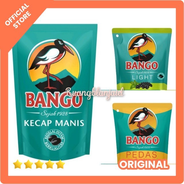 

Kecap Bango Refill 210ml / 200ml - manis - light