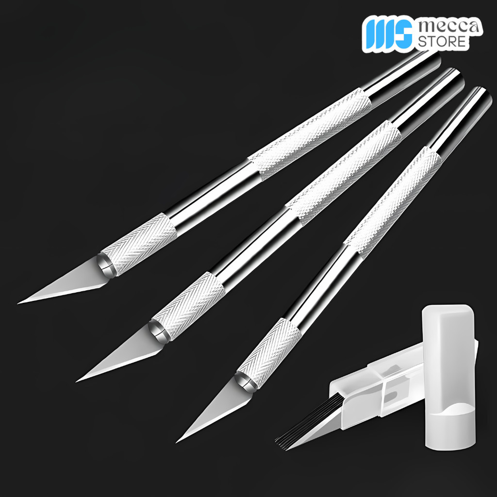 

Pisau Ukir Seni Hobby Crafting Art Knife Aluminium Handle