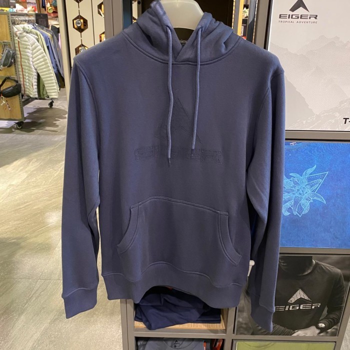 EIGER JAKET PRIA SWEATSHIRT HOODIE TRAILKEEPER HOODIE - NAVY