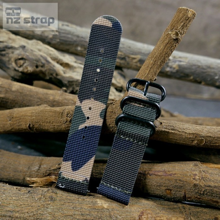 SPESAL NEW [ ZP2 ] Quick Release Zulu Strap Camo 2 Pcs Style Strap Smartwatch - ZP2-C8, 20mm