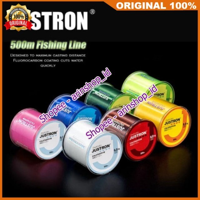Senar Pancing Daiwa Justron 500m 100% ORIGINAL