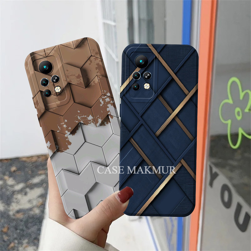 Infinix Hot 8 9 10 10s 11 12i 12 Pro / Note 10 11 Pro Cassing - Abstrak - Case Bergambar Custom