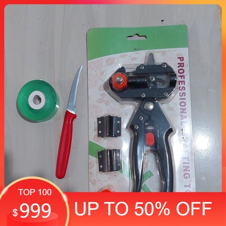 

inovasi_tani-Paket Komplit Gunting Okulasi + Pisau + Pita Grafting-COD GRATIS ONGKIR