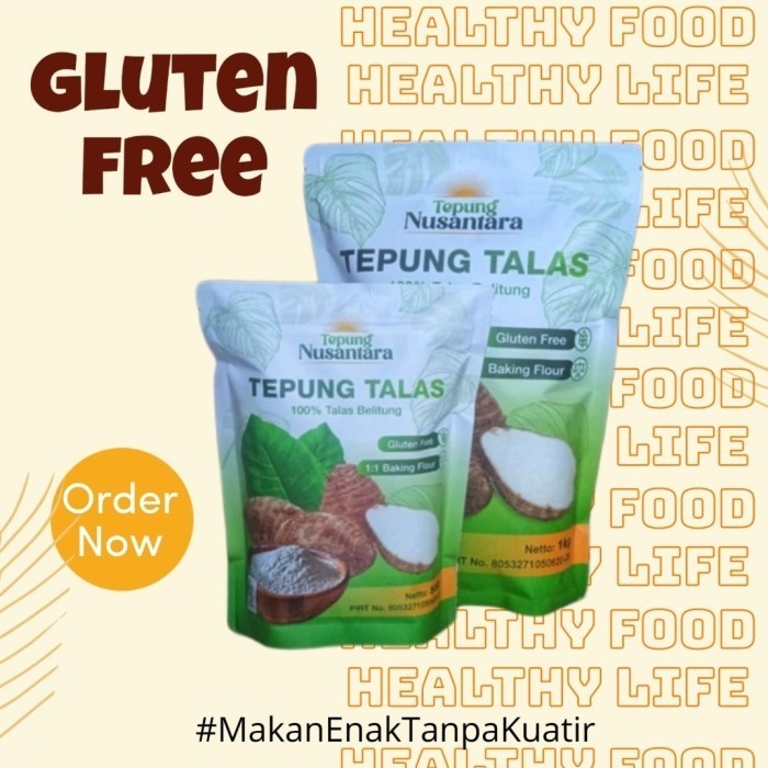 

HEMAT! TEPUNG GLUTEN FREE TALAS, SERBAGUNA - CAKES & COOKIES - 1KG & 500GR - 500 gr