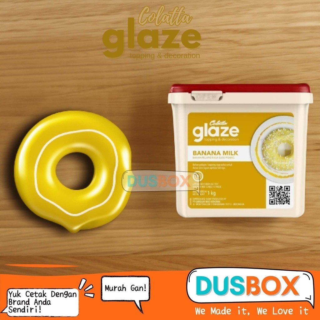 

Colatta Glaze Banana Milk / Selai Banana Milk 1kg / Colatta Dip Glaze / Selai Roti / Topping Selai Colatta Glaze