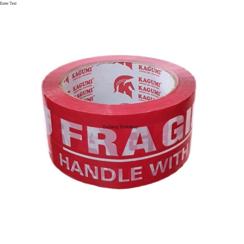 

Lakban fragile 90 yard/ Lakban fragile merah