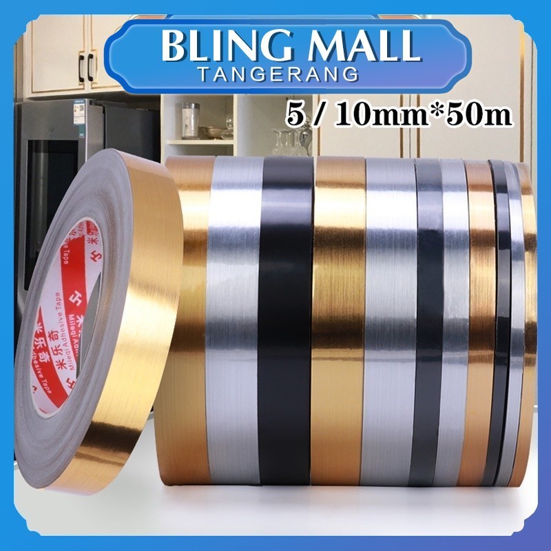 【50 Meter】Gulungan Sticker Pembatas Nat Keramik / Waterproof Floor Tile Stickers / Stiker Lantai Ker