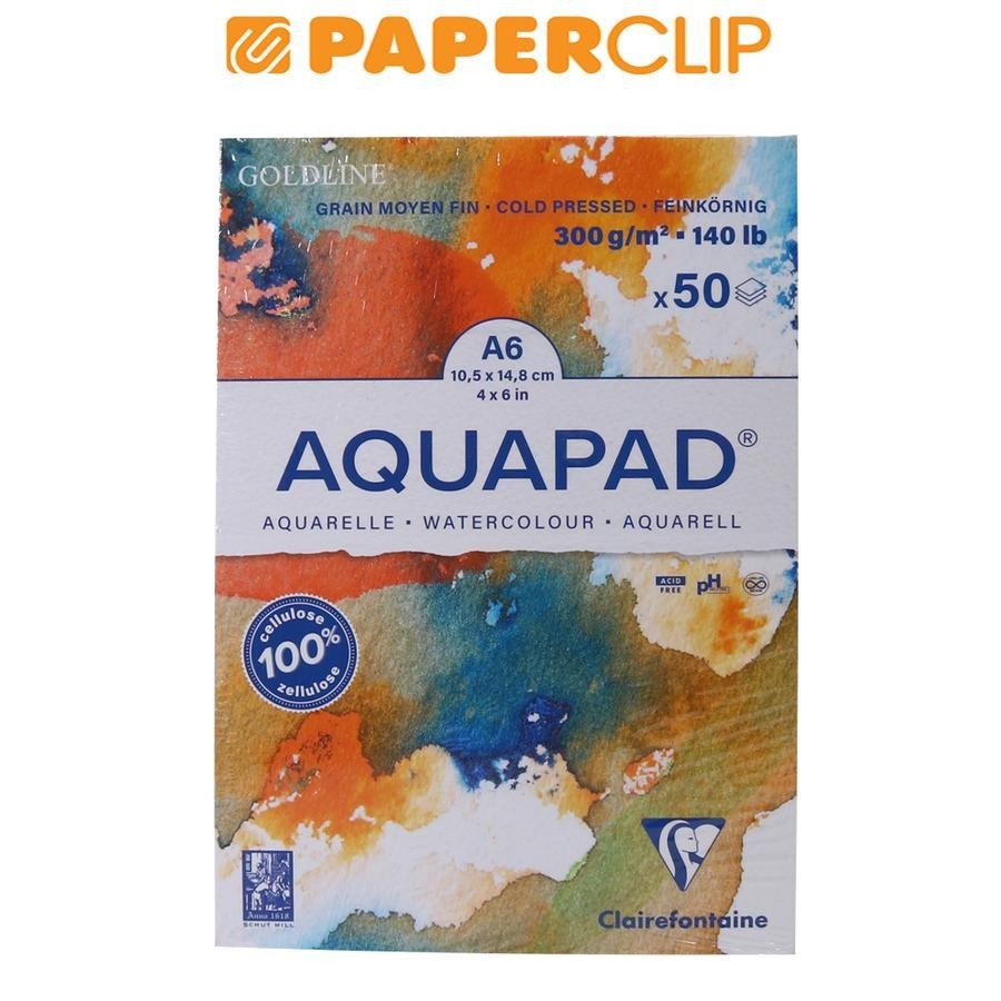 

WATERCOLOUR PAPER A6 AQUAPAD CLAIREFONTAINE 50S 975620C
