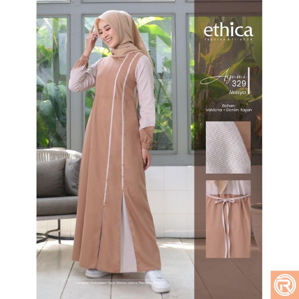 Ethica - Gamis Dewasa Ayumi 329 Baju Muslim Wanita - Ribigha