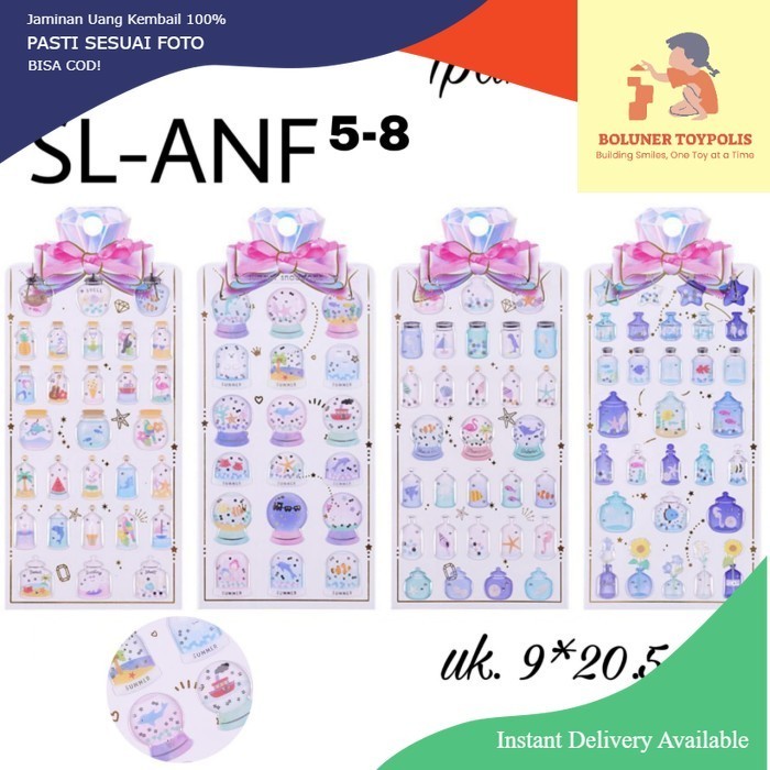 

Sticker Aqua Space Aquarium Glass Stiker 3d Timbul Korea