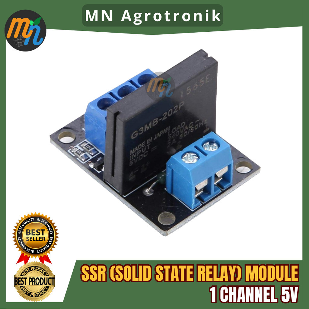 SSR SOLID STATE RELAY MODULE 1 CHANNEL 5V DC FOR ARDUINO