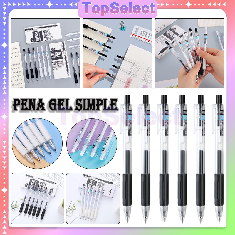 

Bolpoint Black Gel Pen 0.5mm Pen /Pena Gel Simple Pen Putih Hitam/Pena Polos Mechanical/Pena Gel Tulis Sekolah/Pena Mekanik Cetekan/Pulpen Gel Mekanik/Pena Gel Simple