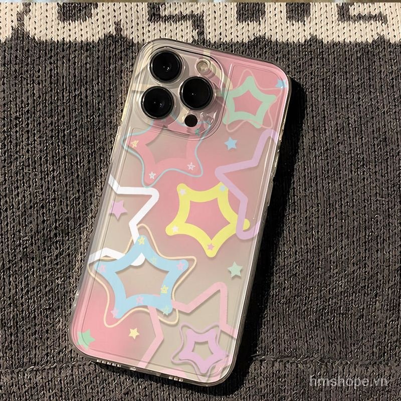 pink star phone case Vivo Y15 Y20 Y22 Y21 Y21s Y02Y02t Y12s Y17s Y15s Y01 Y16 Y33t Y22s Y27 Y12 Y15a