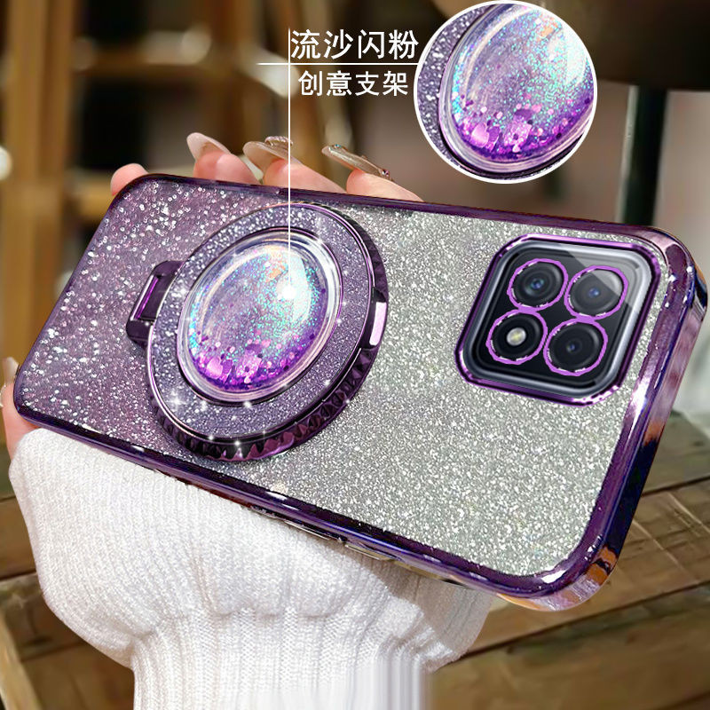 Casing HP Honor X8b / Honor X8A / Honor X8 4G / Honor X8 5G Liquid Glitter Quicksand jam pasir jam p