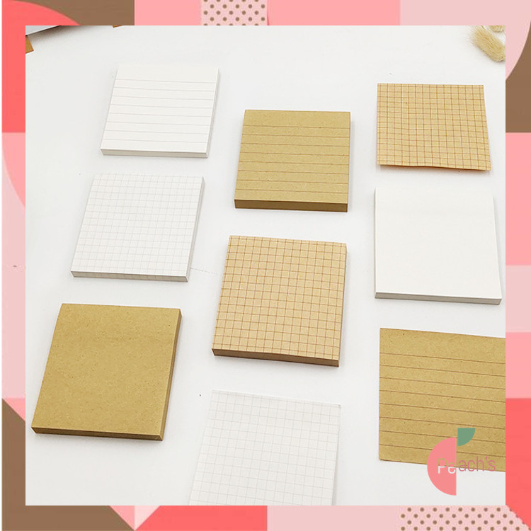 

PEACHs - S6291 Memo Tempel Mini Simple / Sticky Note Memo Kraft Paper / Memopad Sticky Notes Vintage