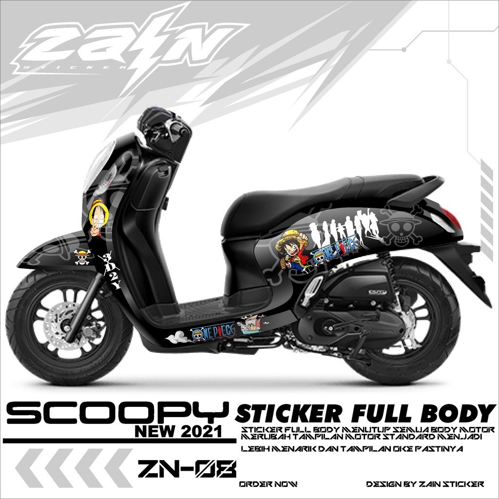 Sticker Decal Full Body Motor ScOopy New Fi 2020-2021 Dekal Setiker Striping Scoopy Fi new Variasi M