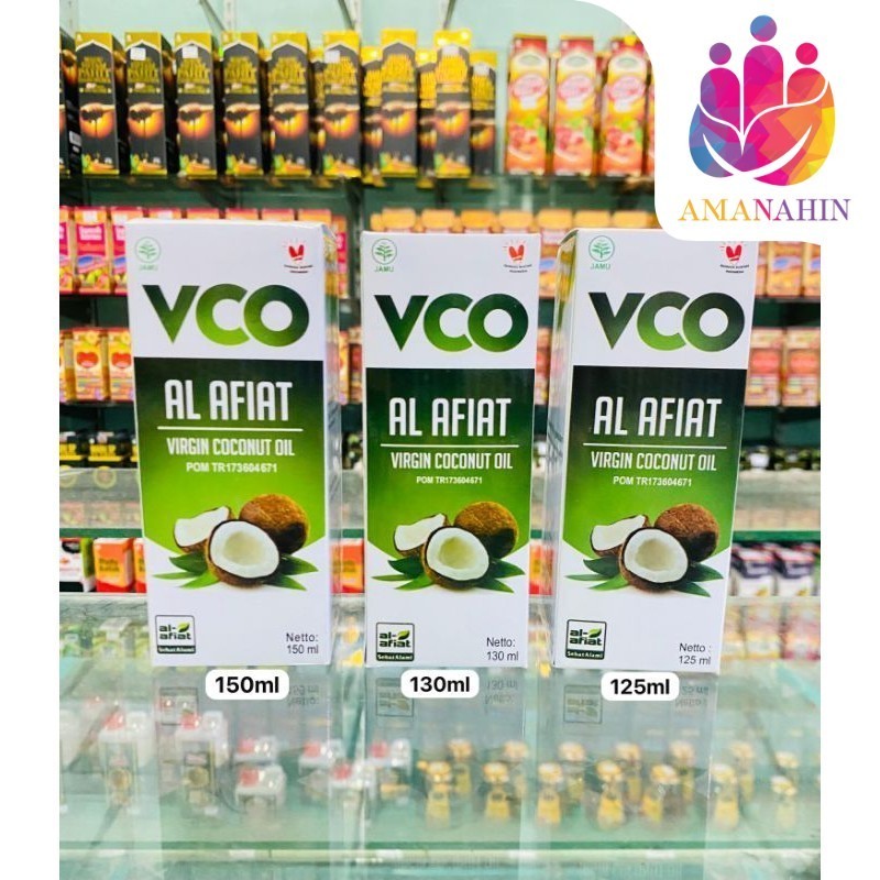 

VCO VIRGIN COCONUT OIL AL AFIAT ISI 125ml 130ml DAN 150ml / 100% BAHAN ALAMI UHJ