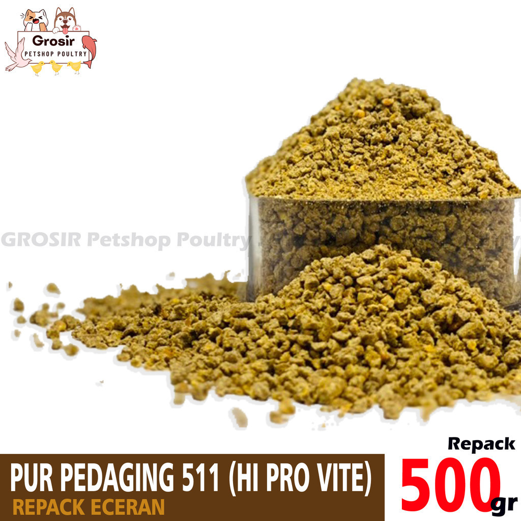 Pur Ayam 511 Voer Pakan Ayam Hi Pro Vite 511 Charoen Pokphand 500 gram