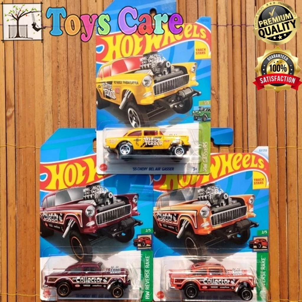 Hot Wheels 55 Chevy Bel Air Gasser Hotrod Muscle Car Original Mattel