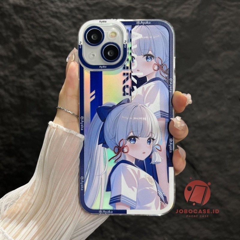 Case Realme Premium Ayaka Genshin Impact  Transparent Protective Case C65 C67 C55 C53 C51 C30s C21y 