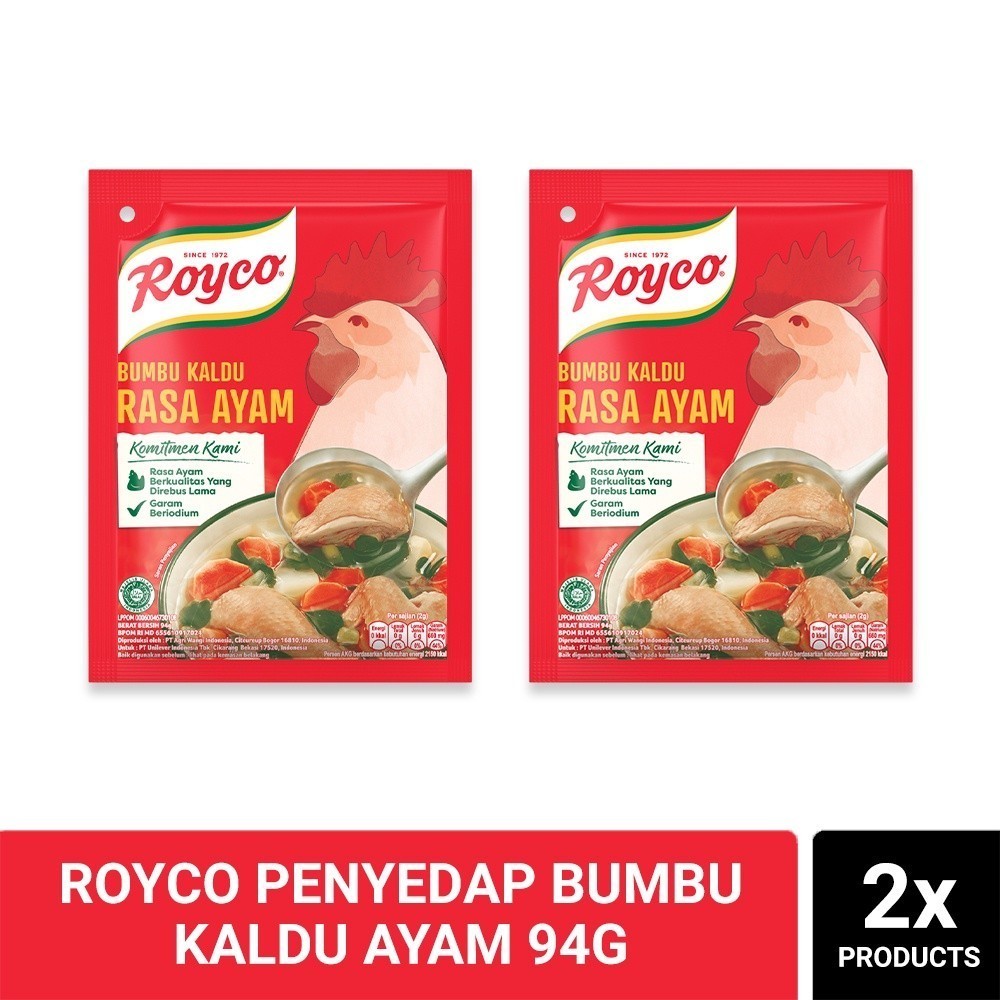 

Royco Penyedap Bumbu Kaldu Ayam 94g Twinpack