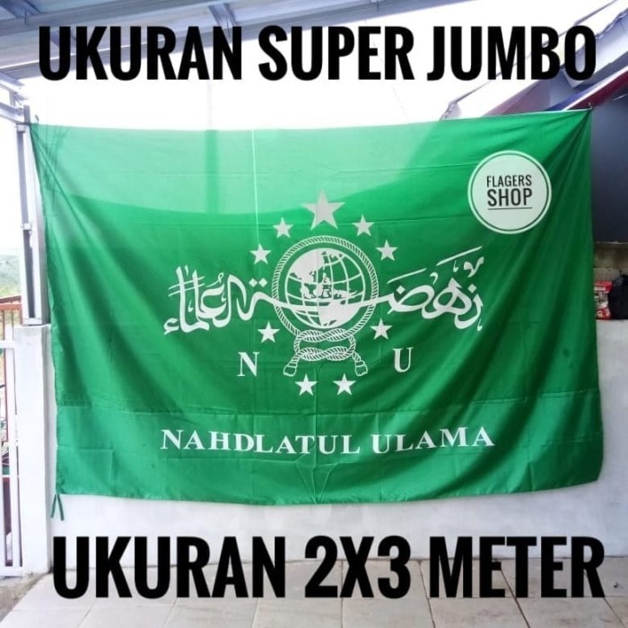 BENDERA NAHDLATUL ULAMA / NU 2x3 METER - SUPER JUMBO