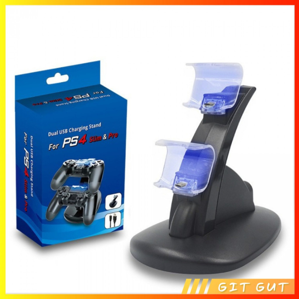 Dual Charging Dock Station Dualshock PS4 Vertical Stand Controller