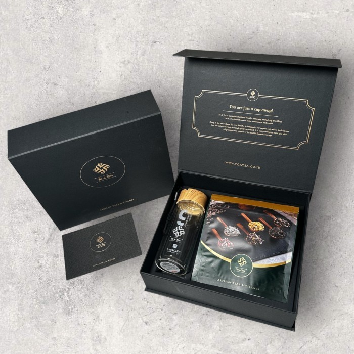 

To A Tea Premium Hampers - Bottle x Premium Tea - Natal Lebaran Cny - HM OT 50g