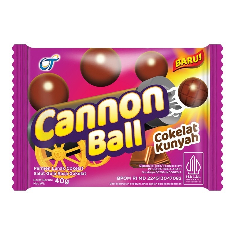 

Cannon Ball Permen Cokelat 40 g
