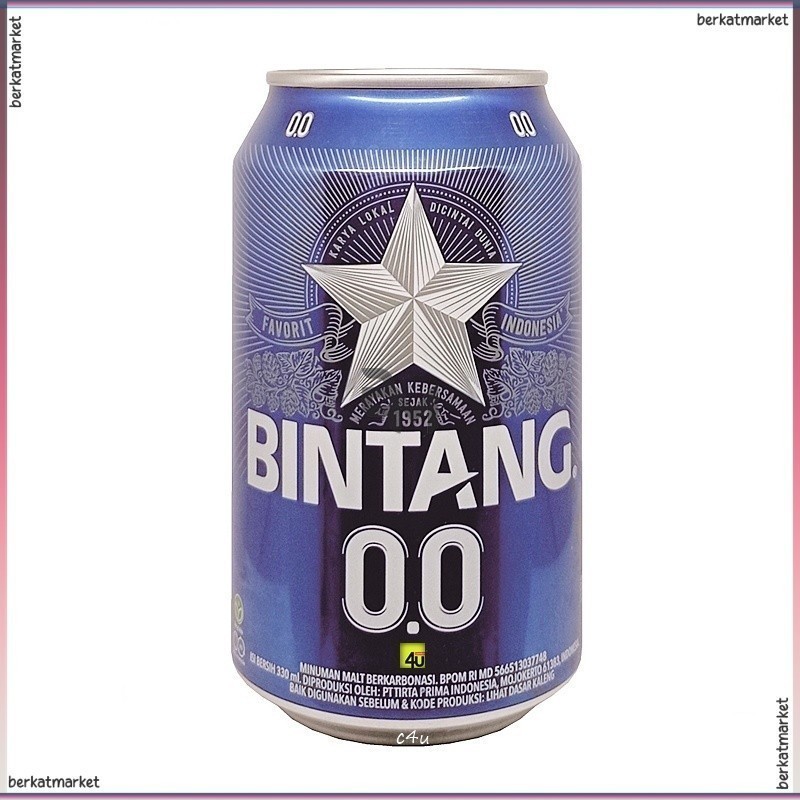 Bintang Zero Radler Crystal Pilsener Can Kaleng Dus Karton Bottle Botol Minuman Malt Berkarbonasi Be